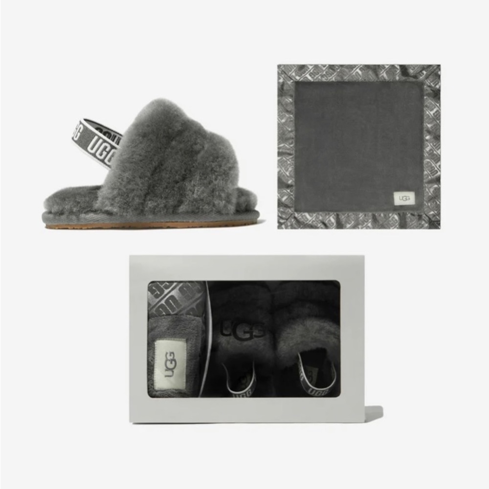 New UGG shearling baby slippers shoe slip on size 6-12 months
